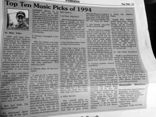 top ten music picks 1994